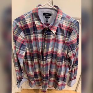 Chaps Petite No Iron button up blouse